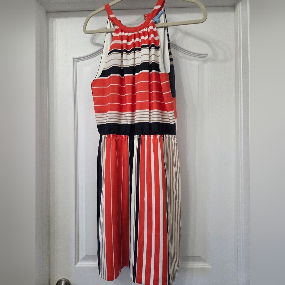 Vibrant Striped Halter Jumpsuit